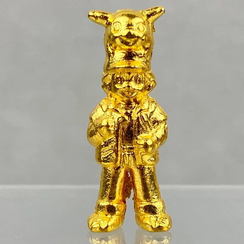 1999 Nintendo Pokémon Ash & Pikachu Gold Metal Collection Anime Figure
