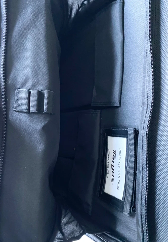 Maletín de viaje Targus negro para computadora portátil bolso mensajero falta correa para el hombro Foto 3 de 4
