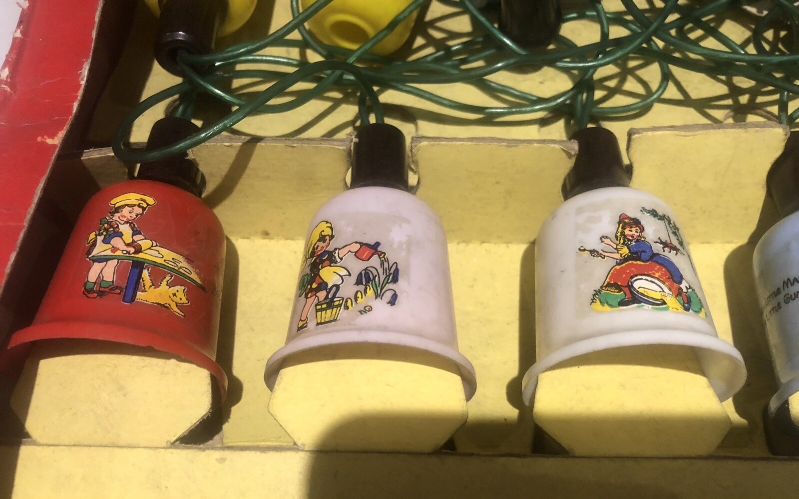 Vintage PIFCO Fairy Lights Boxed Nursery Rhyme Theme Characters & Songs