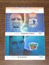 2003-04 Fleer Genuine Insider Scoring Threats Dirk Nowitzki & Pau Gasol