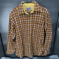 VTG Pendleton Shirt Made In USA 100 Virgin Wool Button Up Women  s Size XL. E3