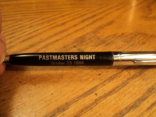 Vintage Garland Ball Point Pen Mason Pastmasters Night 5-5/16" Long - Picture 2 of 17