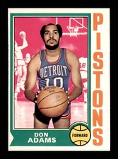1974-75 Topps #4 Don Adams - Crease Free