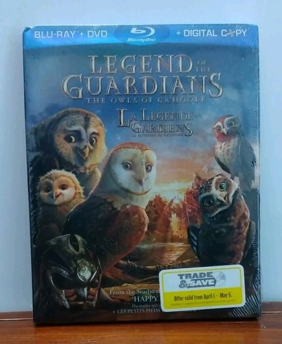 Legend of the Guardians The Owls of Ga'Hoole (Blu-ray + 3D, 2010, 2-Disc Set) - Picture 1 of 7