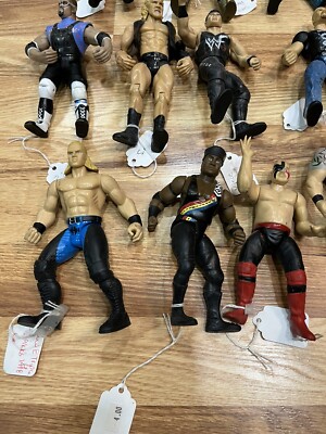Lot of 17 Vintage 1996-99 JAKKS Pacific WWF WWE Loose Wrestling