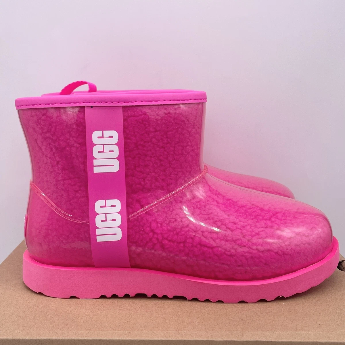 UGG Classic Clear Mini II Taffy Pink Girls Boots 1112386k Youth