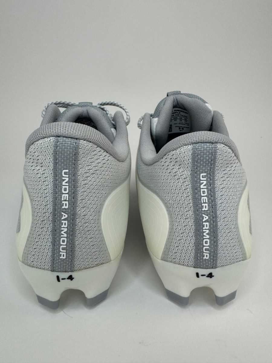 Baseball/ football Cleats- Under Armour; size 11; white/grey 