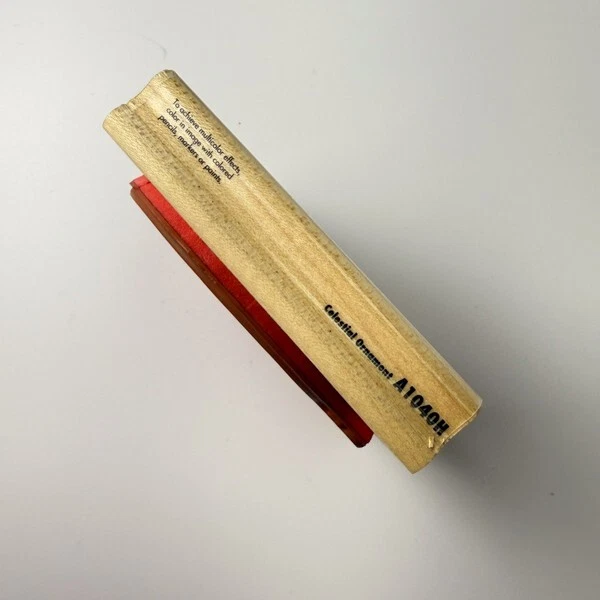 Adorno Celestial ~ Luna ~ Sello de Goma de Navidad ~ 3" X 3.5" ~ Estampida de Goma A1040H Foto 4 de 4