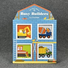 Mini Book Library Petit collage Busy Builders...