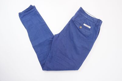 Tommy Hilfiger Chino Hose America Herren W30 L34 30/34 blau dunkelblau F2639