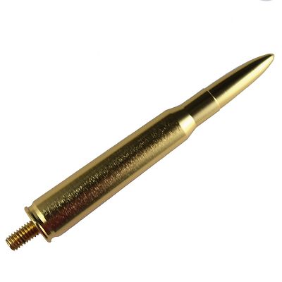 BRASS 50 CALIBER BULLET STUBBY ALUMINUM STUBBY ANTENNA FOR CHEVY SILVERADO 85 06