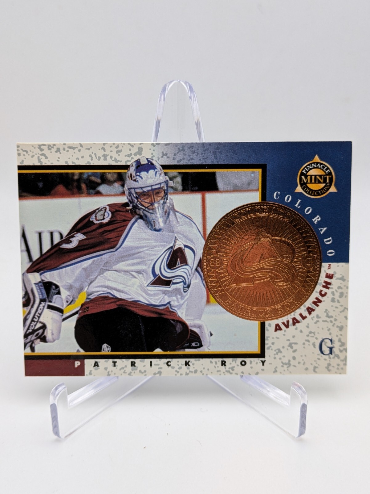 💥 1997-98 Pinnacle Mint Collection #11 Patrick Roy Bronze; Avalanche HOF