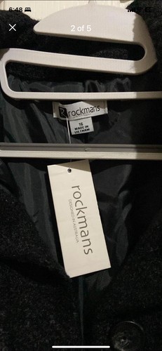 ROCKMANS -shacket - Black Winter Jacket - Shirt - Fleeced - Casual 16 - Picture 2 of 5