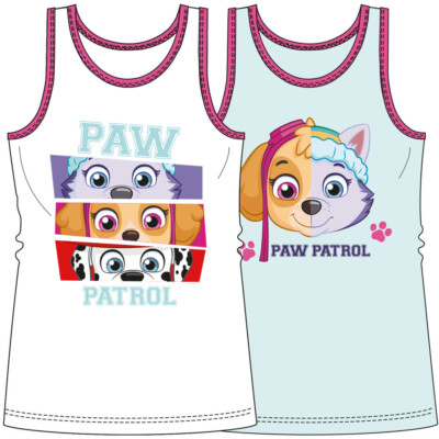    2er Pack Mädchen Unterhemden Unterwäsche Paw Patrol Gr. 98/104 110/116   