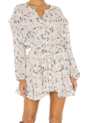 free people flower fields mini dress Free People Flower Fields Mini Dress in Dark Combo
