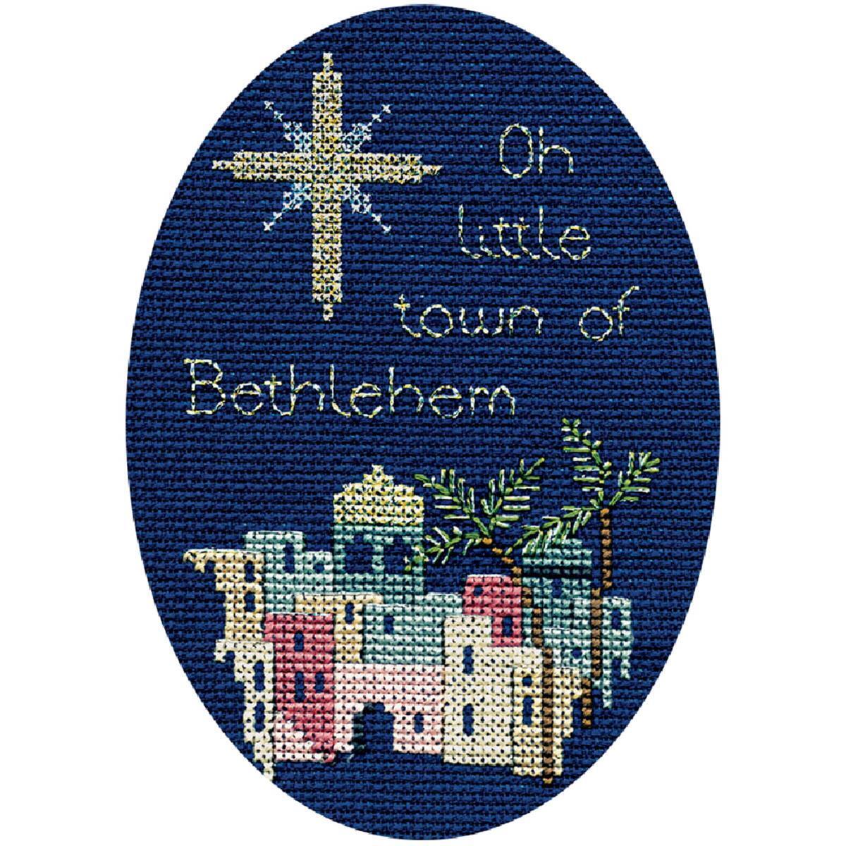 Bothy Threads Greating card counted cross stitch Kit ""Bethlehem "", 9x13.3cm, DWC