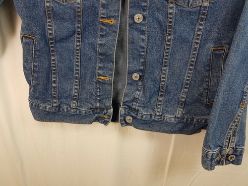 Levi's RED TAB Co Denim Jeansjacke rot Tab Jugend Mädchen Knopf blau Größe 14/18 - Bild 5 von 12