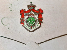 EGYPT KINGDOM 1944 HIS MAJESTY THE PERFUME SUPPLIER ADVERTISING GREETING COVER