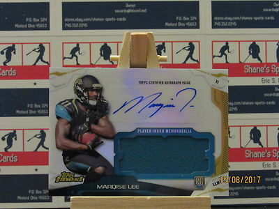 2014 Finest Jumbo Jersey Autographs Refractors #AJRML Marqise Lee