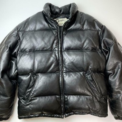 schott leather down jacket