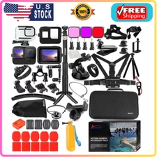 Accessories Kit for Gopro Hero 13 12 11 10 9 Black Waterproof Housing Silicon...