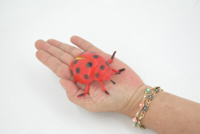 新品タグ付き！Heve ヘイヴ　LADYBUG Ladybug, Beetle, Rubber Insect, Toy, Kids, Realistic Bug Figure 3