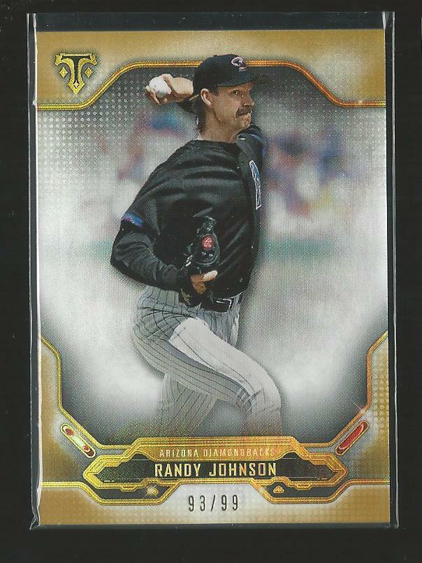 2020 Topps Triple Threads Randy Johnson Dbacks #84 Gold Parallel Rare Sp 93/99
