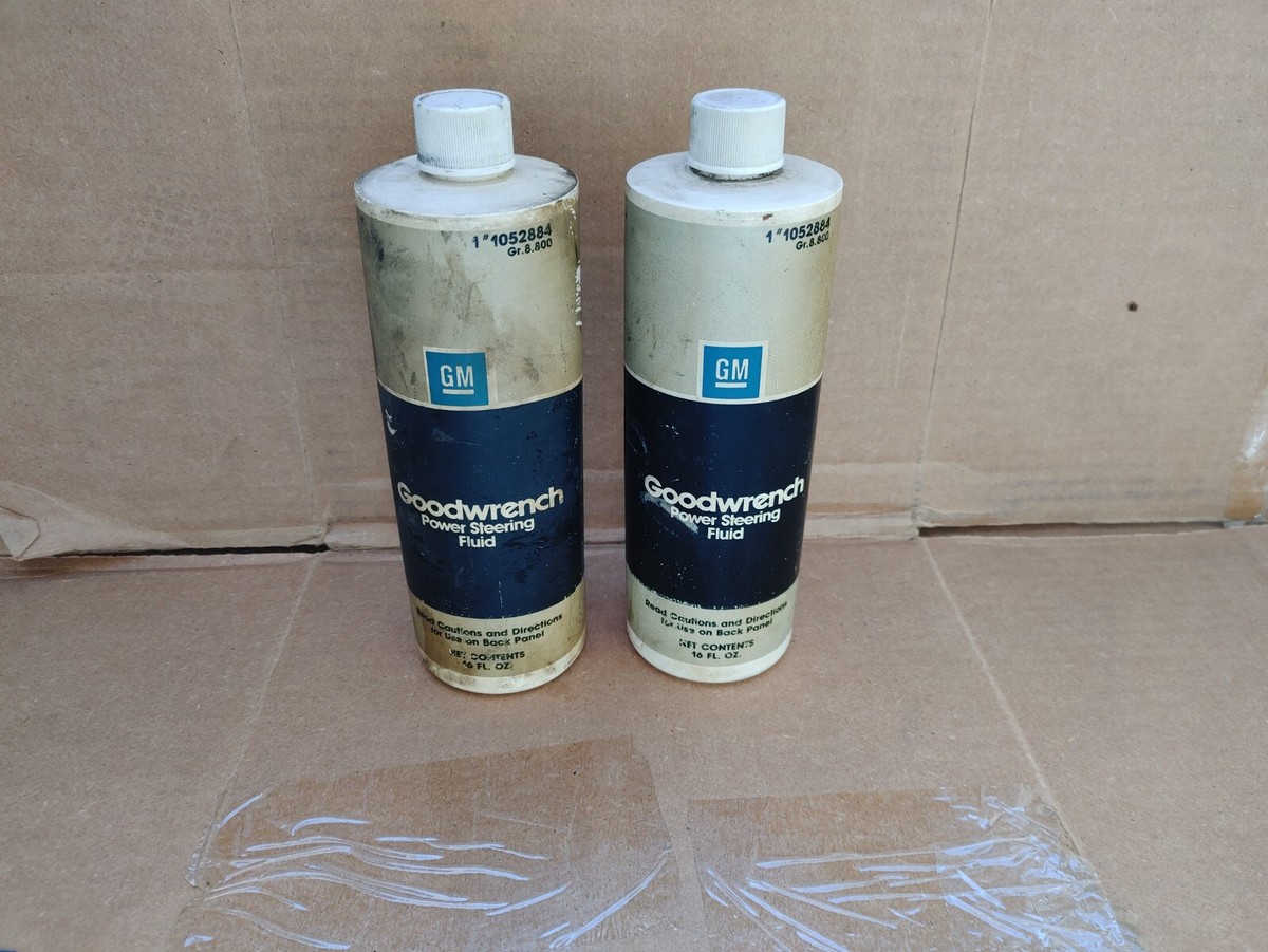 VINTAGE GM POWER STEERING FLUID GM #1052884 2 BOTTLE *FULL* | eBay