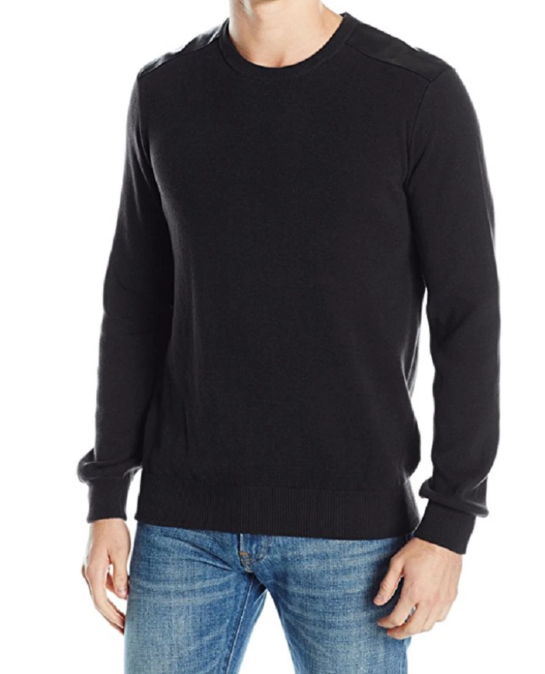 Suéter Suéter Kenneth Cole Reaction Para Hombres Mixto Media Cuello Redondo, Rojo/Azul/Negro Foto 3 de 4