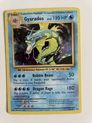 Gyarados Holo Price 2016 Pokemon XY Evolutions Holo Gyarados #34