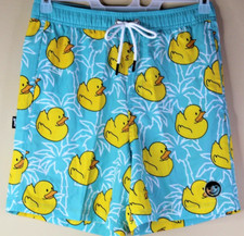 Neff Men's Board Swim Shorts Rubber Duck Blue Size Medium 32-34 