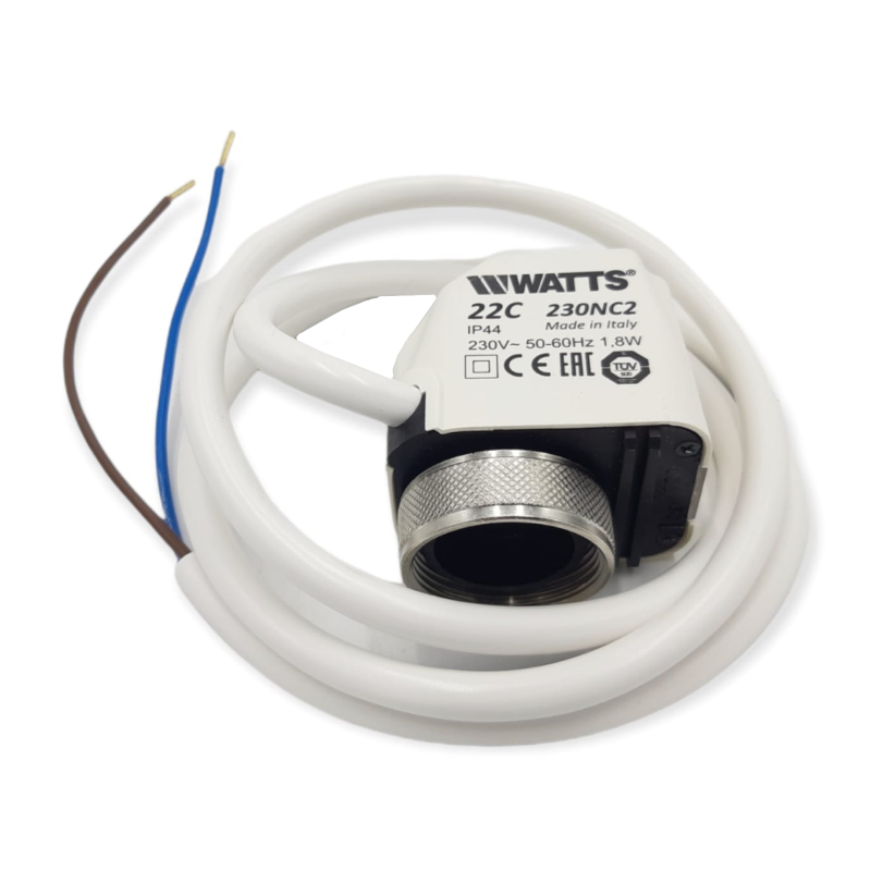WATTS ATTUATORE ELETTROTERMICO 22C230NC2 VALVOLE RADIATORE FANCOIL COLLETTORE