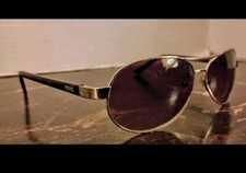 Women's Fossil 59mm Aviator Style Gold Metal Sunglasses