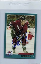 2003/04 Topps #TT42 Ossi Vaananen Avalanche Signed Auto *G1971