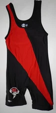 MEN'S BLACK "NC" WRESTLING SINGLET ADULT SMALL