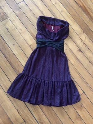 free people purple lace dress