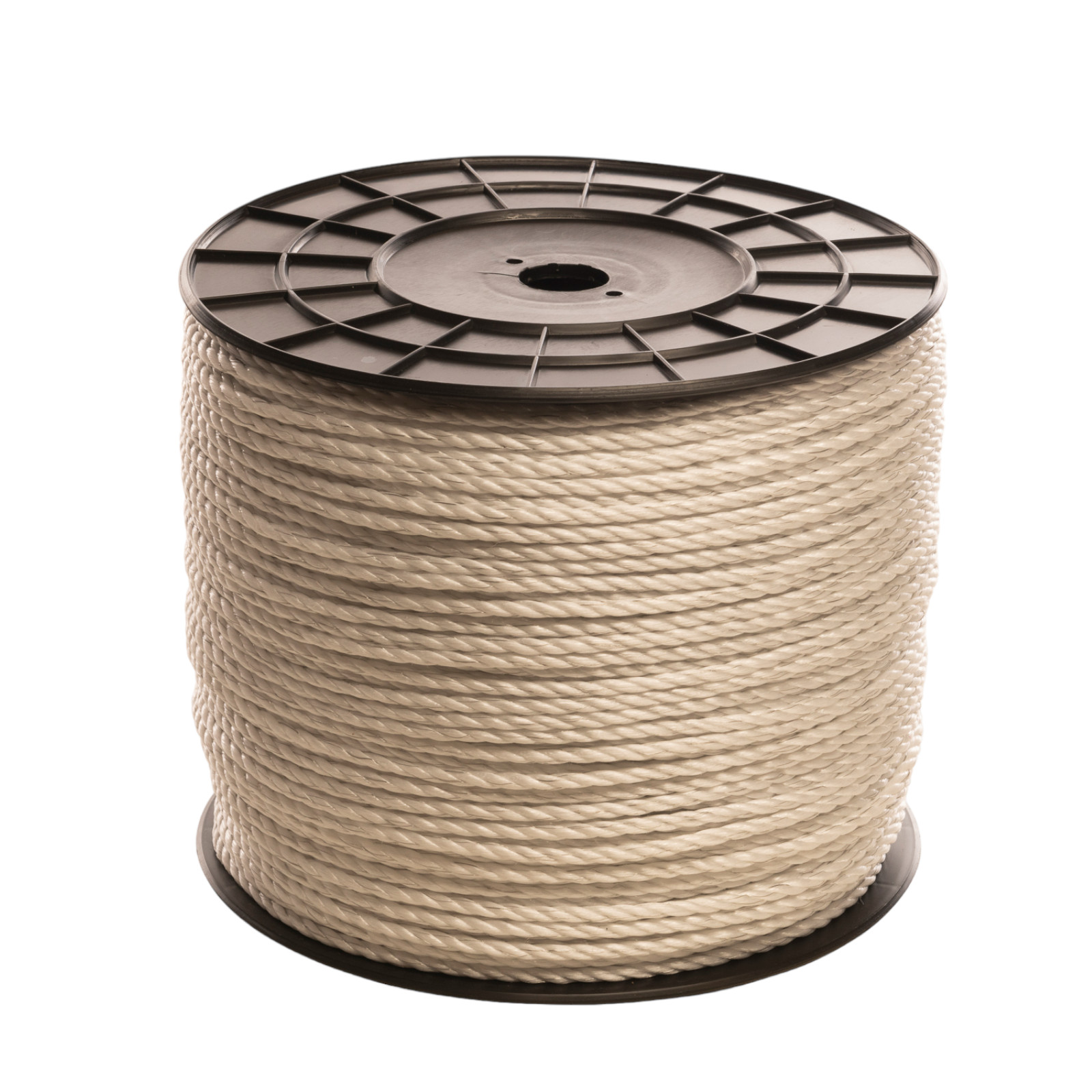 ELECTRIC FENCE ROPE 6mm 400 Metre Roll White Poly Fencing Horse Paddock 400m