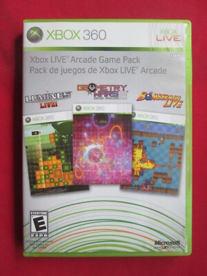 Xbox 360 Live Arcade Game Pack, Bomberman, Lumines, Geometry Wars