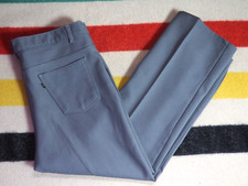 VTG 80s LEVIS Clay Gray Dacron Poly Pleated 41x30 Slacks Pants USA Gold Tab EUC