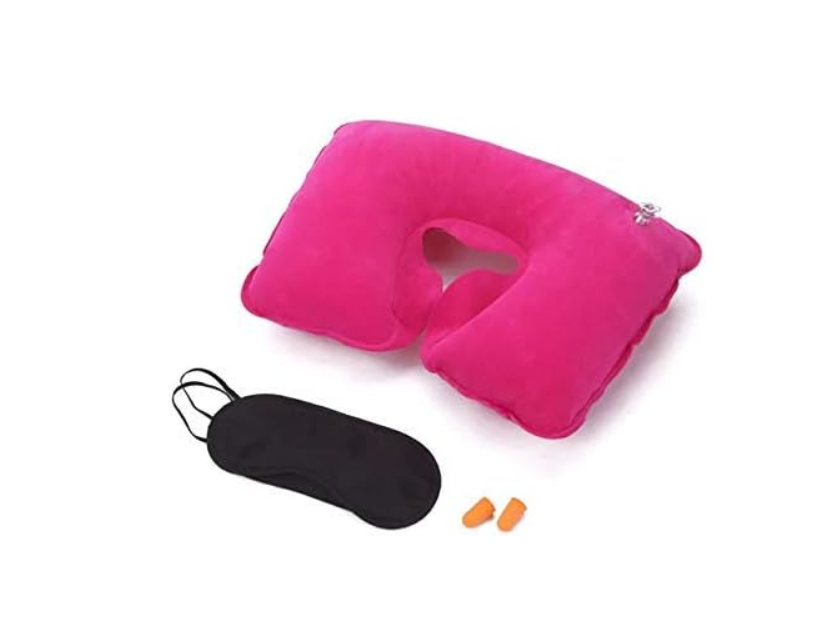 Travel Pillow - Portable Travel Inflatable Travel Aircraft Neck Pillow-image