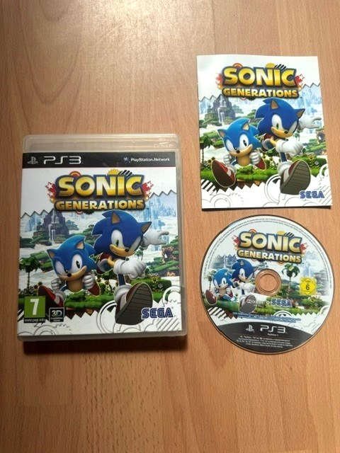 Sonic Generations Game PS3 Playstation 3 - Excellent Condition