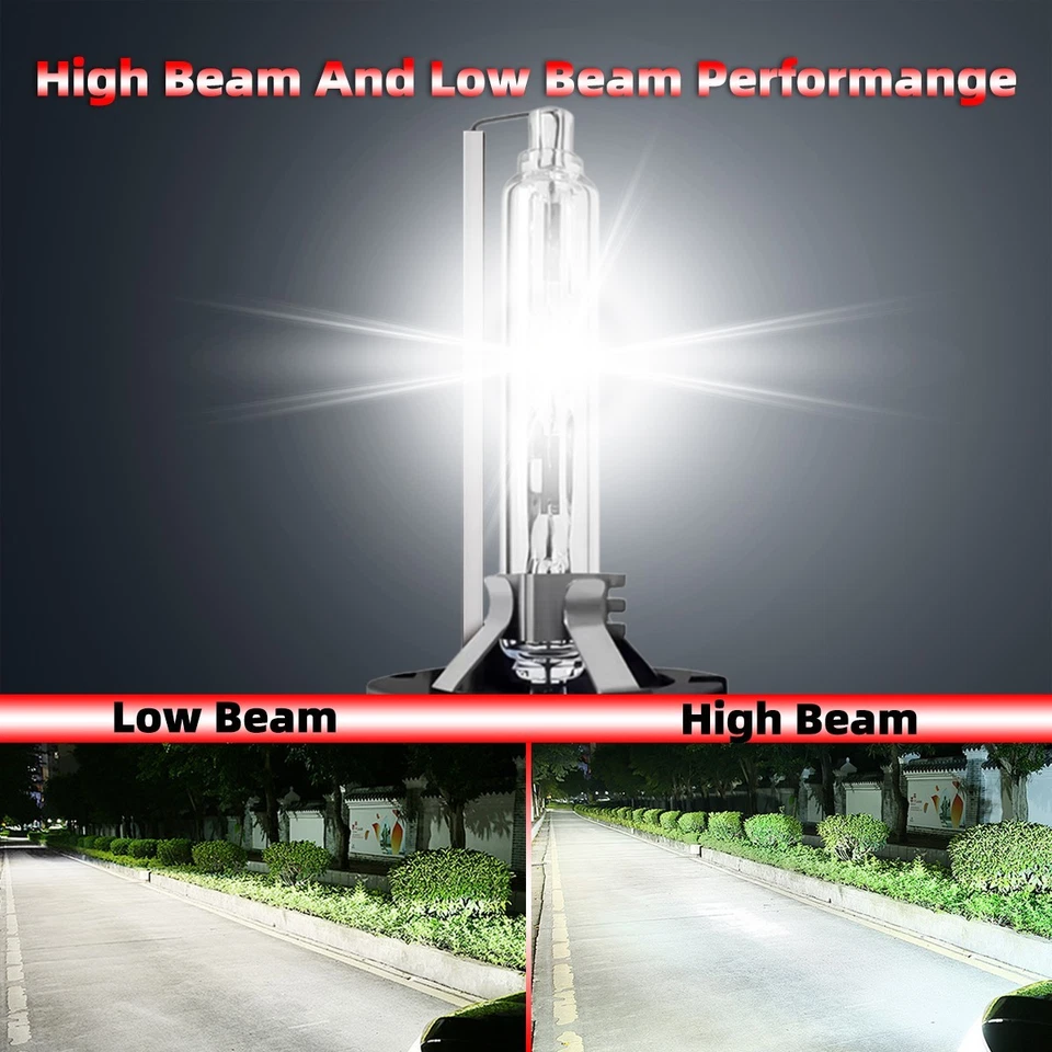 2PCS For Nissan Juke 2015-2017 D2S Xenon HID Headlight Bulbs High&Low Beam 6000K - Image 4 of 4