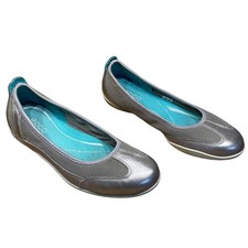 Ecco Shoes Women's Bluma Mesh Ballet Flats Grey Slip On Size 37 US 7 GUC