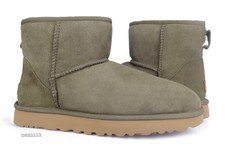 UGG Classic Mini II Antilope Suede Fur Boots Womens Size 6 -NIB-