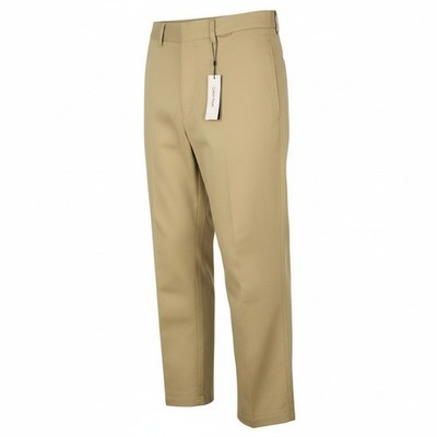 CALVIN KLEIN Piece Dyed Tencel Tapered Men Trousers W36/L32 Cropped Relaxed *