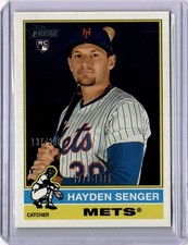 Hayden Senger 2025 Topps Heritage 1776-1976 #673 New York Mets #137/200