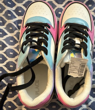 PLACE Girls Multicolor Star Lace Up Low Top S...