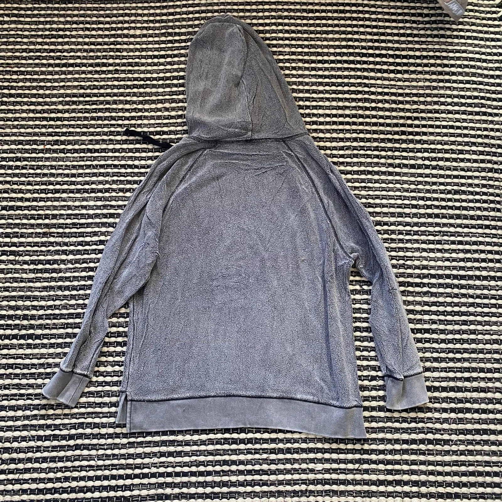 UNDERCOVER Felpa con cappuccio VS Victoria Secret LOVE PINK Fuzzy donna grigia spessa M