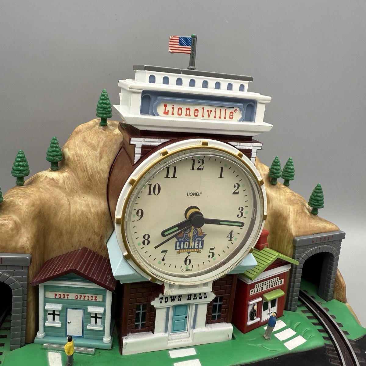 Lionel 100th Anniversary Train Station Animated Alarm Clock