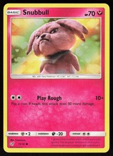 Snubbull 15/18 Common Detective Pikachu Pokemon Holo Near Mint